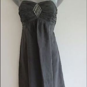 Gorgeous silver/grey strapless dress